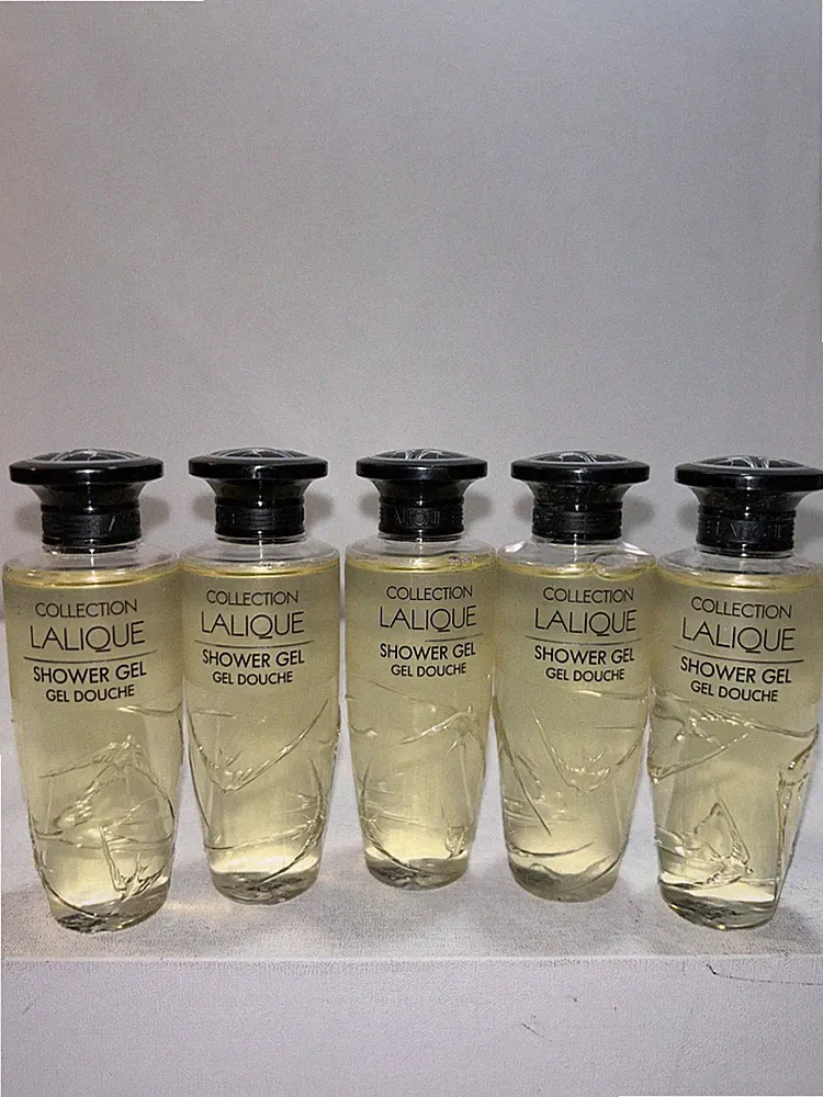 5 New Collection Lalique Shower Gel Travel Size 1.7 Oz Each