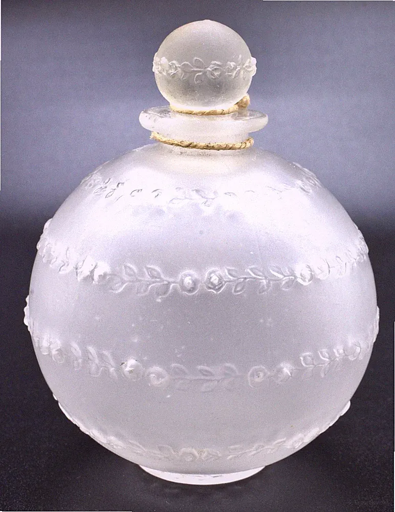 Fine Antique René R Lalique Paris Rose Sans Fins Cologne Perfume Bottle