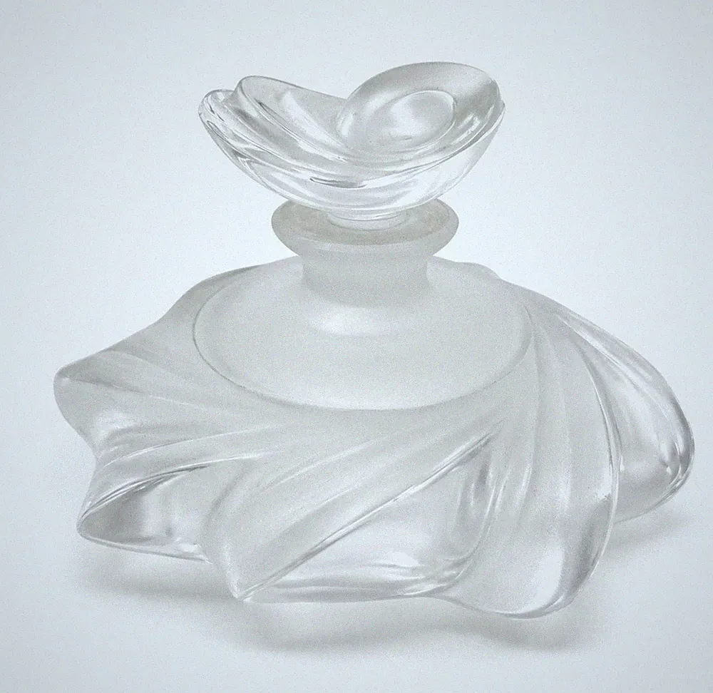 Lalique Crystal Perfume Bottle Samoa Shell Design France