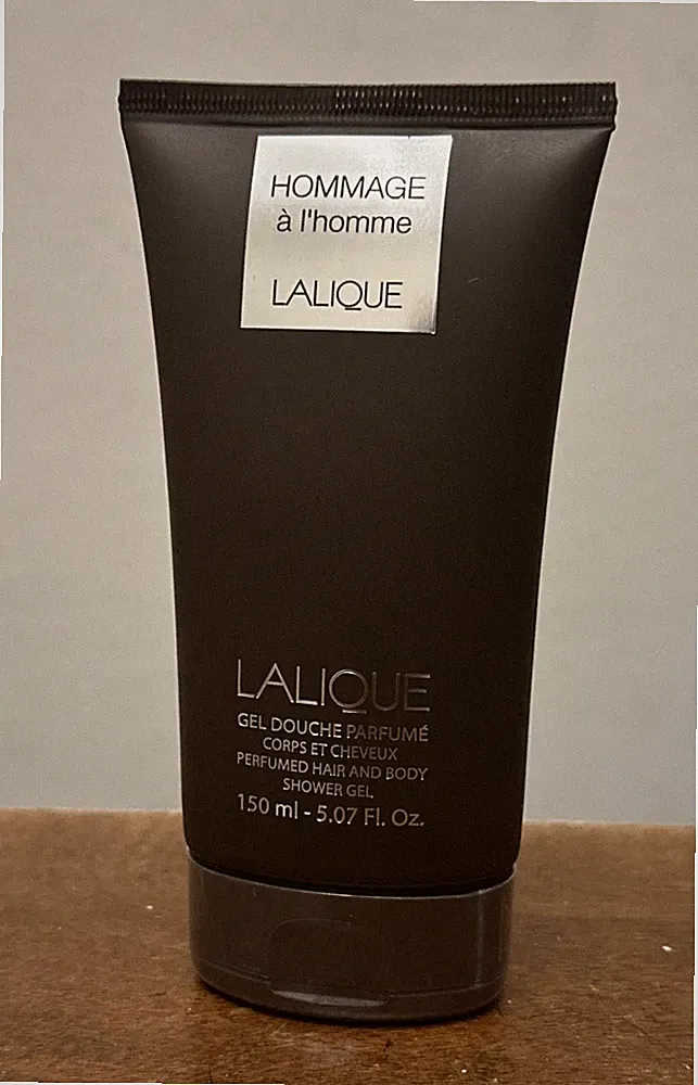 Lalique Hommage a L'homme Perfumed Hair And Body Shower Gel 5oz 150ml NEW SEALED