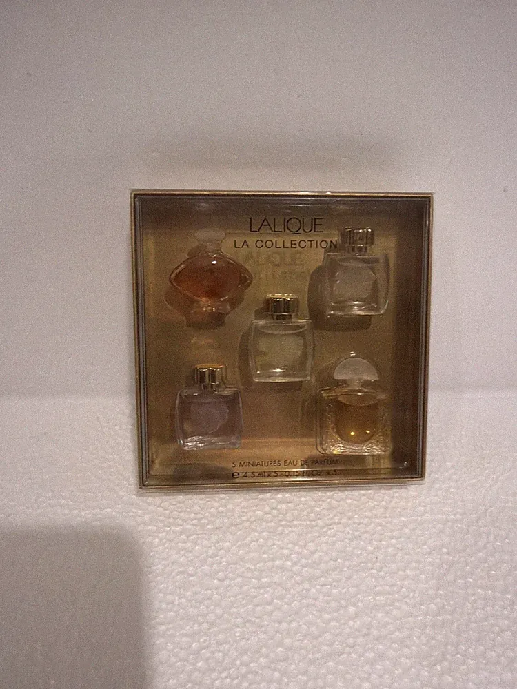 LALIQUE La Collection Set of 5 x 4.5ml Miniature Eau De Perfume Bottle
