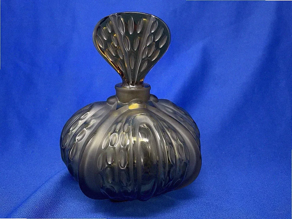 Lalique "MIRABEL" 5.5” Perfume Bottle Designer-MARIE-CLAUDE LALIQUE, c. 1990's