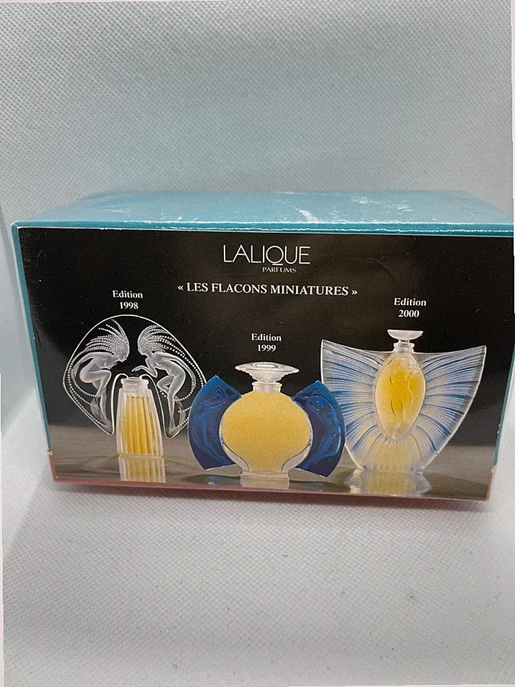 LALIQUE Ultimate Collection 'Les Flacons Miniatures' 1998 1999 2000 Perfume Set