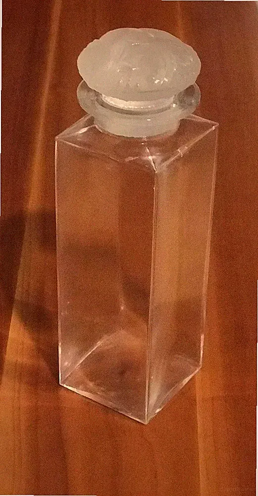 Rare LALIQUE Designed PERFUME BOTTLE COTY W/ briar Stopper VINTAGE 1907 NO LABEL