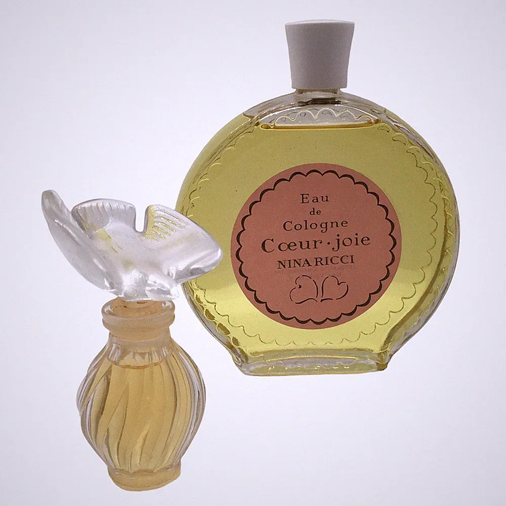 Vintage Eau de Cologne Coeur Joie + L' Air Du Temps Lalique Satin Dove Perfume