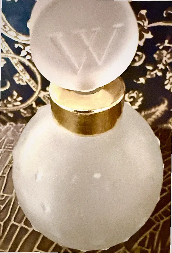 Vintage Je Reviens Worth Paris France Eau de Cologne Lalique Stars Bottle Empty