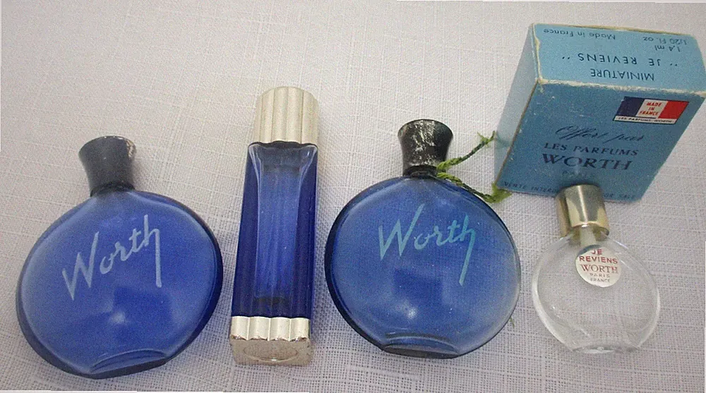 Vintage WORTH Mini Perfume Bottle Lot Designed by Lalique